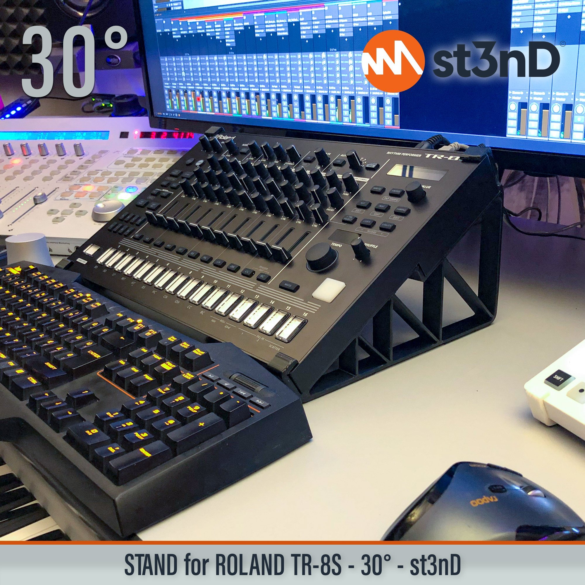 ROLAND TR-8S STAND 30° – Shipping Worldwide