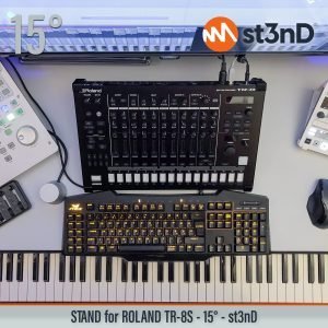 st3nD 3D printed stand for Roland TR-8S, 15 degree (groovebox)