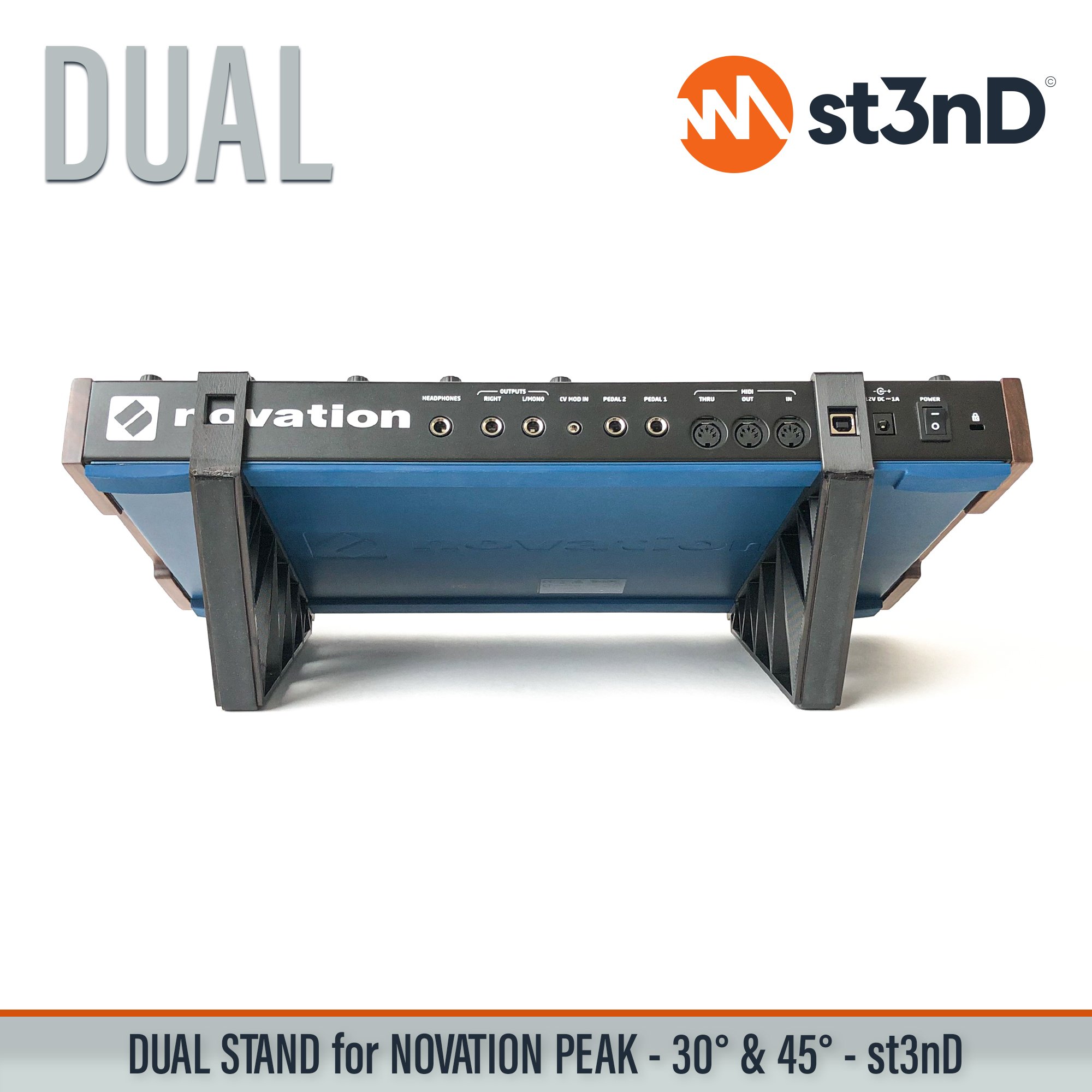desktop synth novation Novation PEAK PEAK portable st3nD stable stand standalone synth strong studio gear sturdy tilted