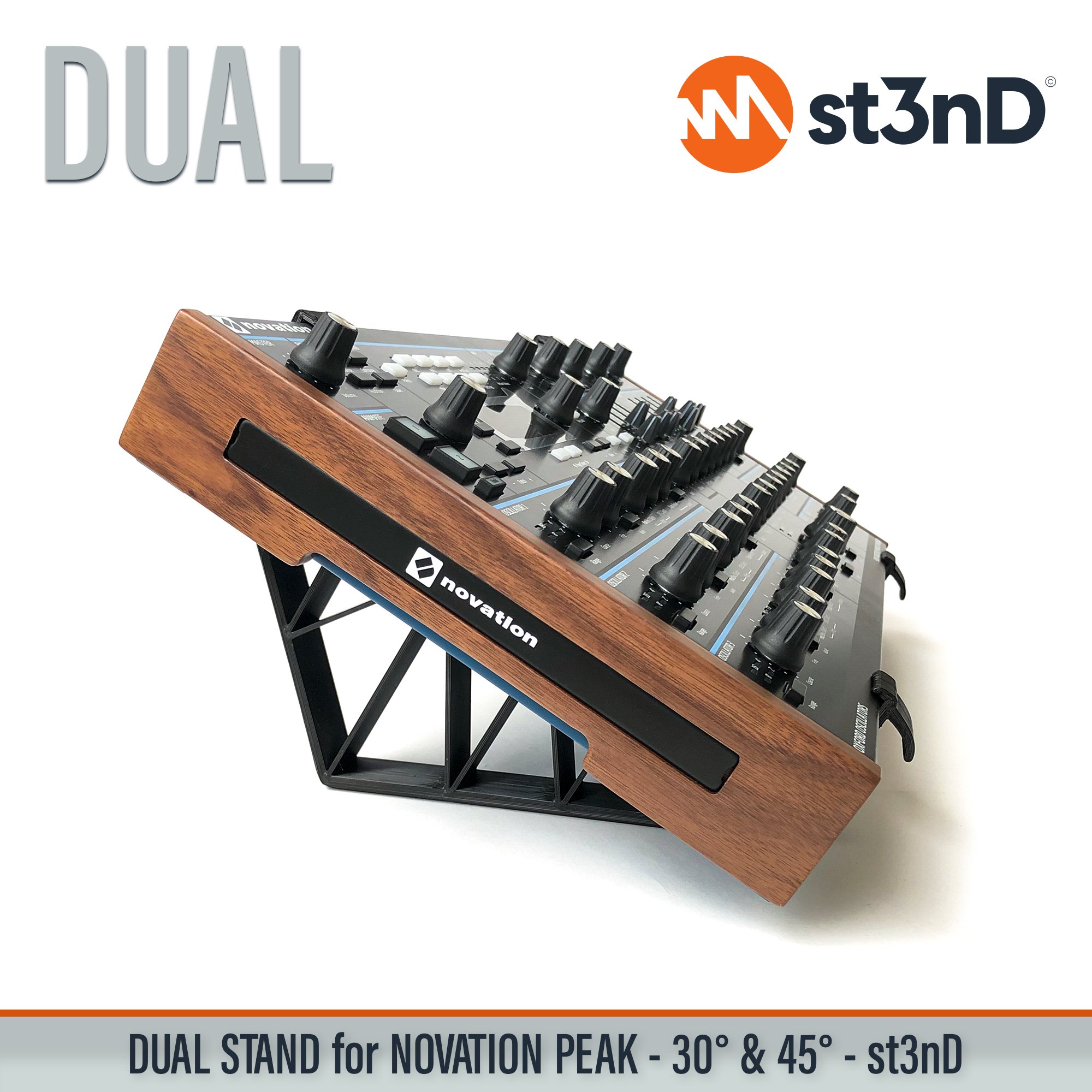 desktop synth novation Novation PEAK PEAK portable st3nD stable stand standalone synth strong studio gear sturdy tilted