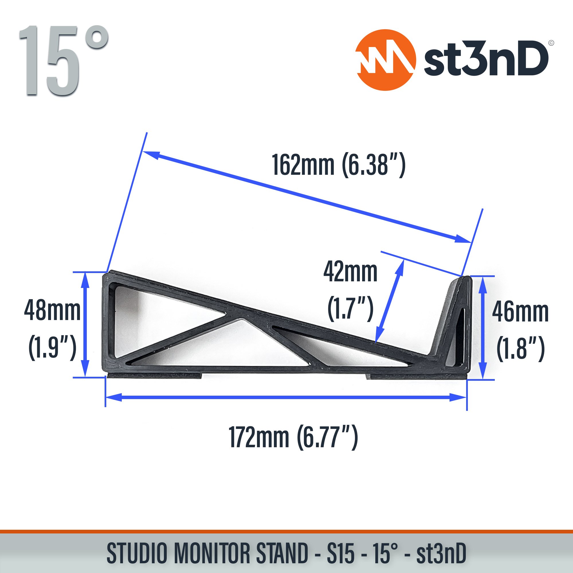 home studio music production passive monitors portable producer producer device st3nD stable stand strong studio hardware sturdy tilted
