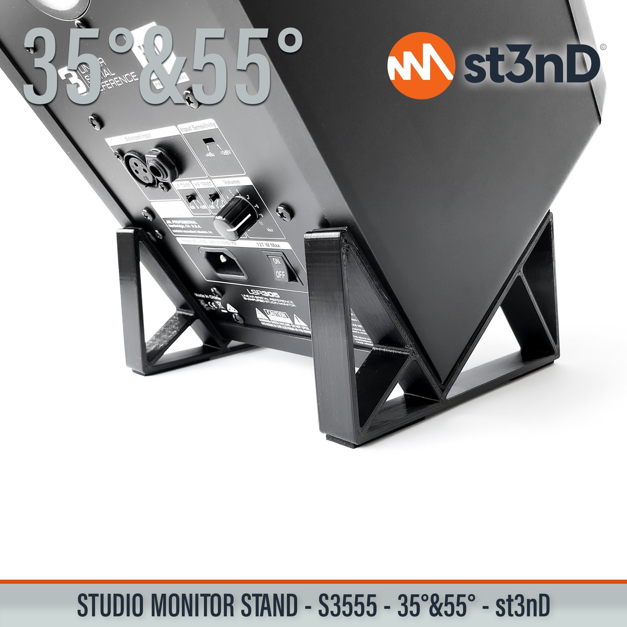 home studio music production passive monitors portable producer producer device st3nD stable stand strong studio hardware sturdy tilted