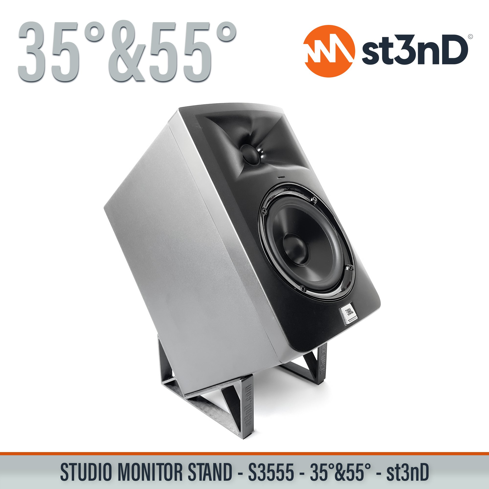 home studio music production passive monitors portable producer producer device st3nD stable stand strong studio hardware sturdy tilted