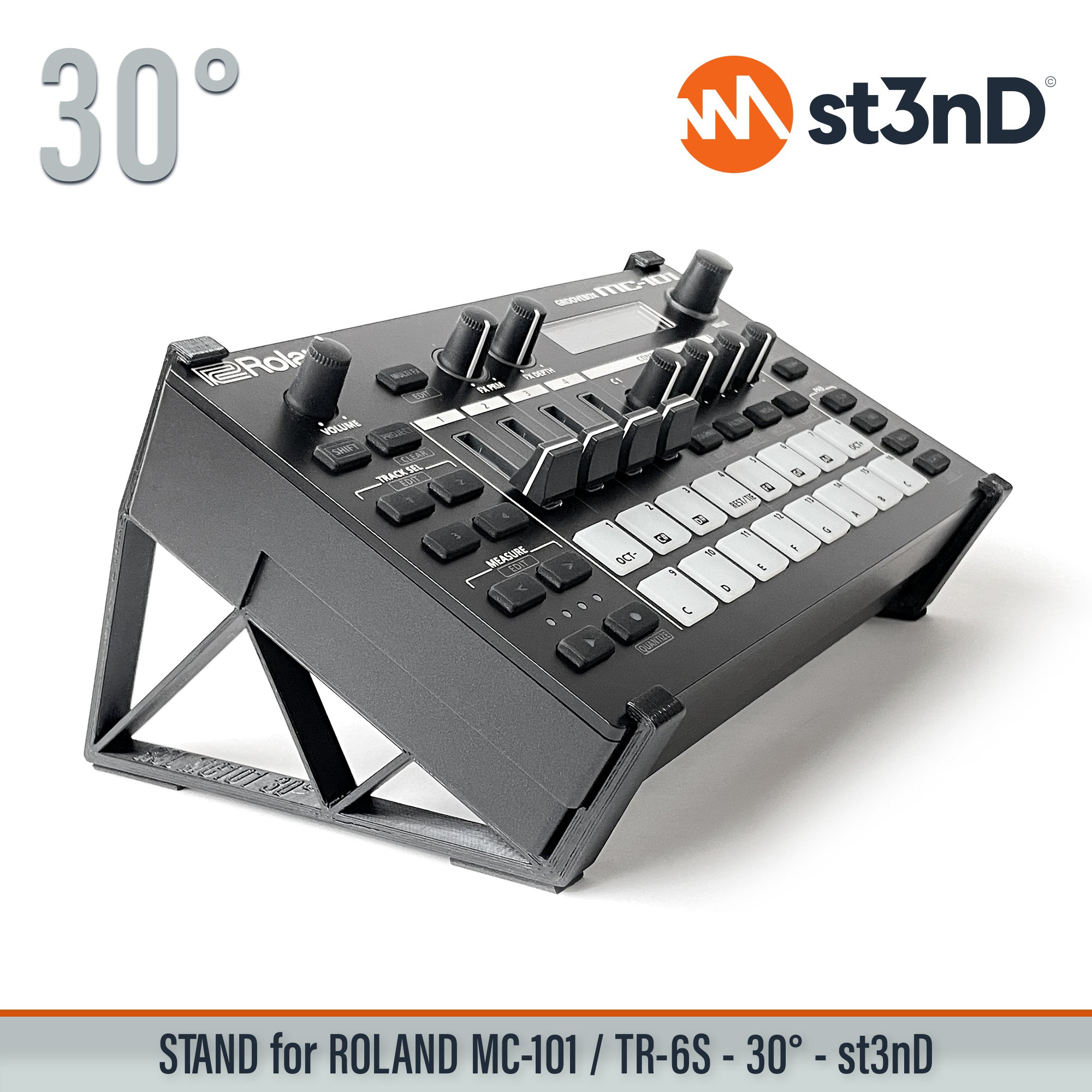 aira mc101 portable roland roland mc101 ROLAND tr6s st3nD stand strong studio gear sturdy tilted tr6s roland vt-4