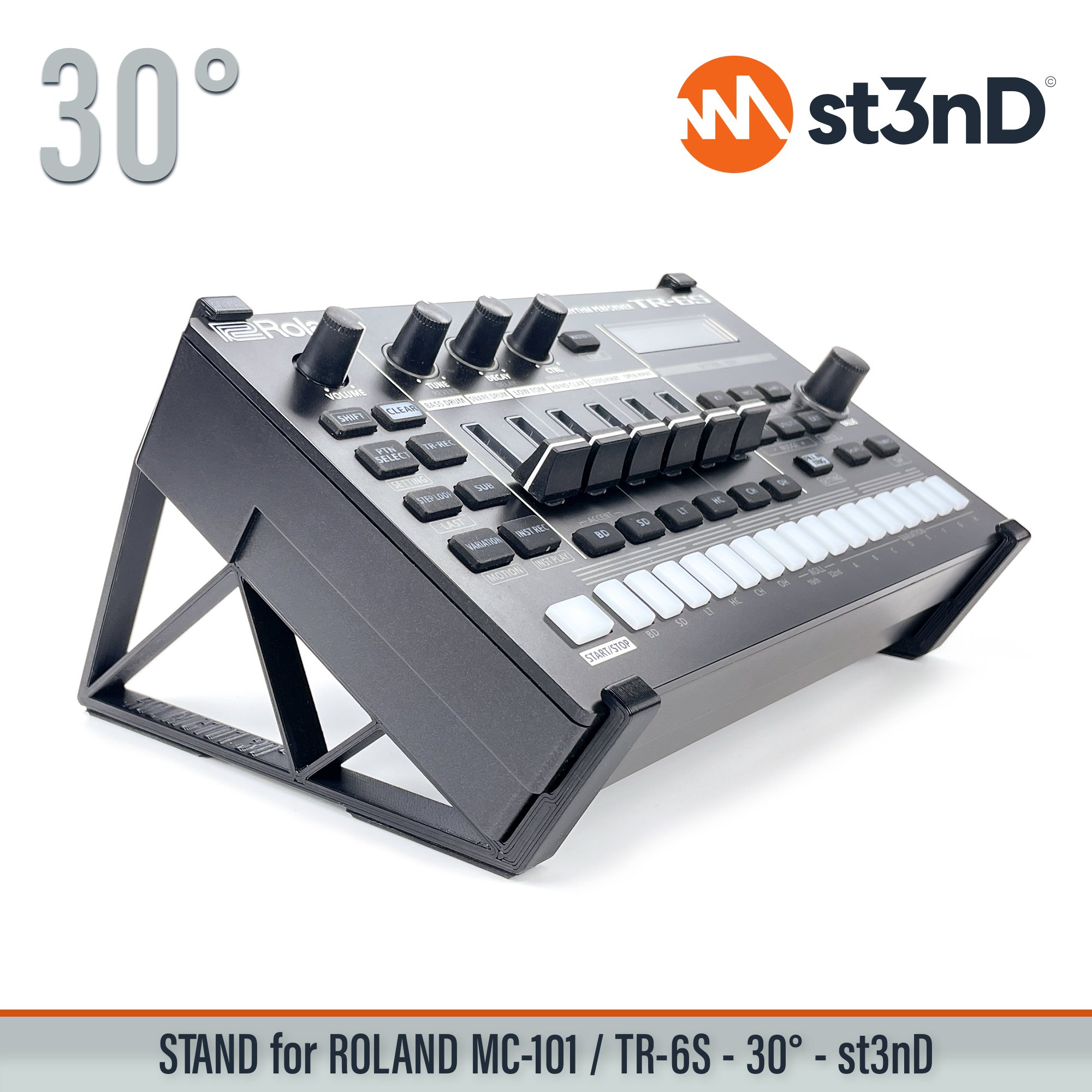 aira mc101 portable roland roland mc101 ROLAND tr6s st3nD stand strong studio gear sturdy tilted tr6s roland vt-4