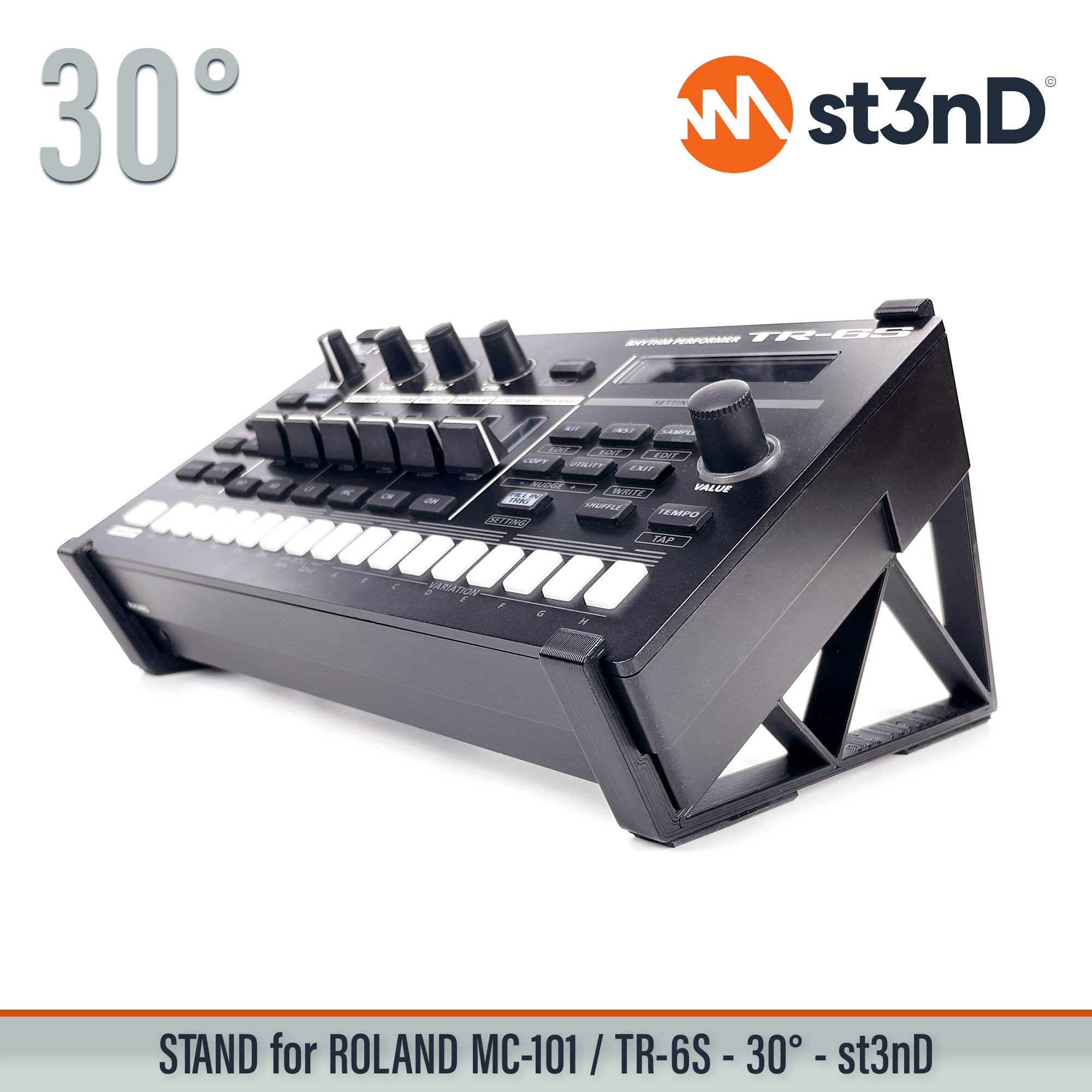 aira mc101 portable roland roland mc101 ROLAND tr6s st3nD stand strong studio gear sturdy tilted tr6s roland vt-4