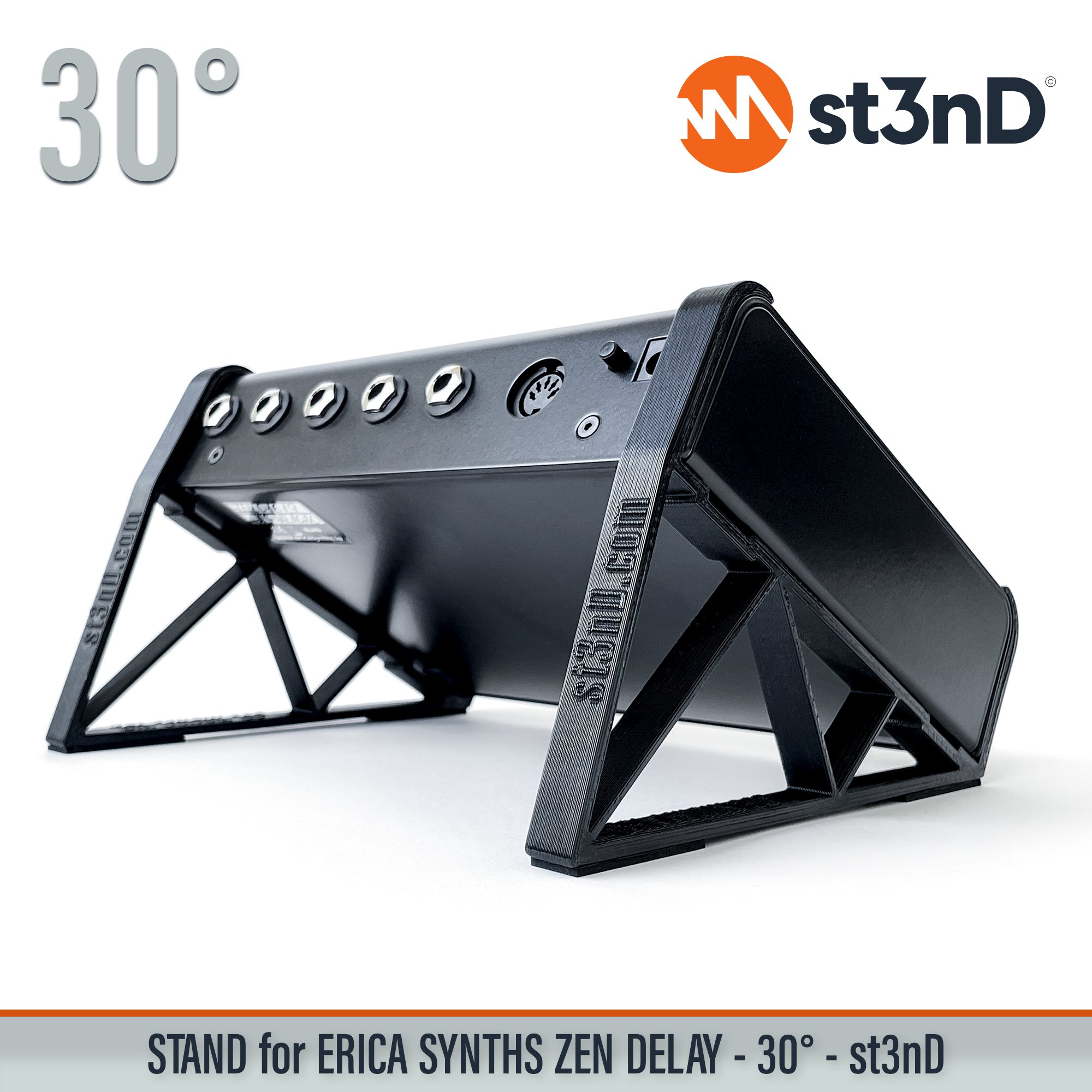 Delay pedal effects pedal Erica Synths erica synths delay portable sfx st3nD stable stand strong sturdy tilted Zen Delay Erica Synths Zen Delay Ninja Tune delay fx pedal