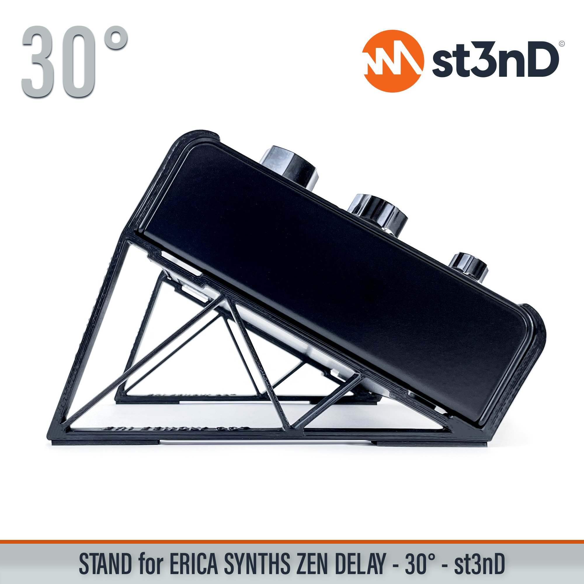 Delay pedal effects pedal Erica Synths erica synths delay portable sfx st3nD stable stand strong sturdy tilted Zen Delay Erica Synths Zen Delay Ninja Tune delay fx pedal
