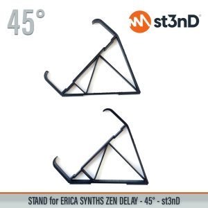 Close-up of the legs of the st3nD 3D printed stand for Erica Synths, ZEN Delay, 45 degree