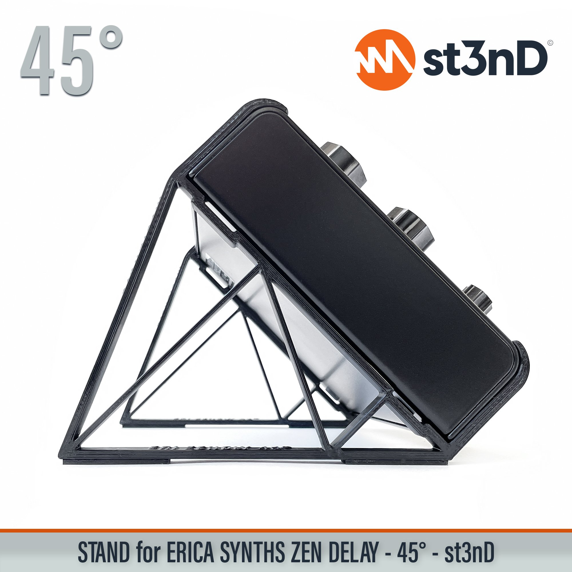 Delay pedal effects pedal Erica Synths erica synths delay portable sfx st3nD stable stand strong sturdy tilted Zen Delay Erica Synths Zen Delay Ninja Tune delay fx pedal