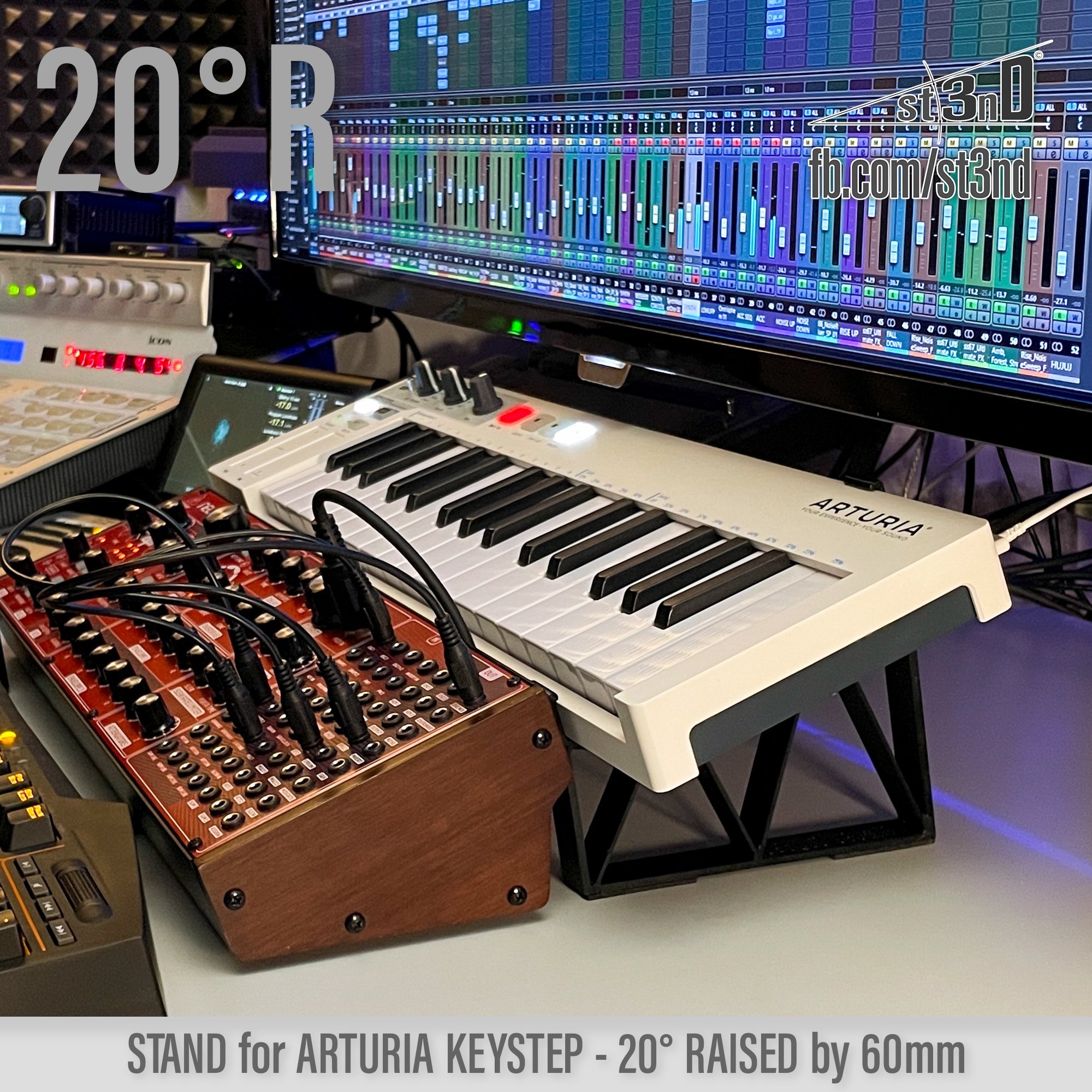 arturia ARTURIA Keystep daw controller Keystep portable sequencer st3nD stable stand strong studio accessory sturdy tilted