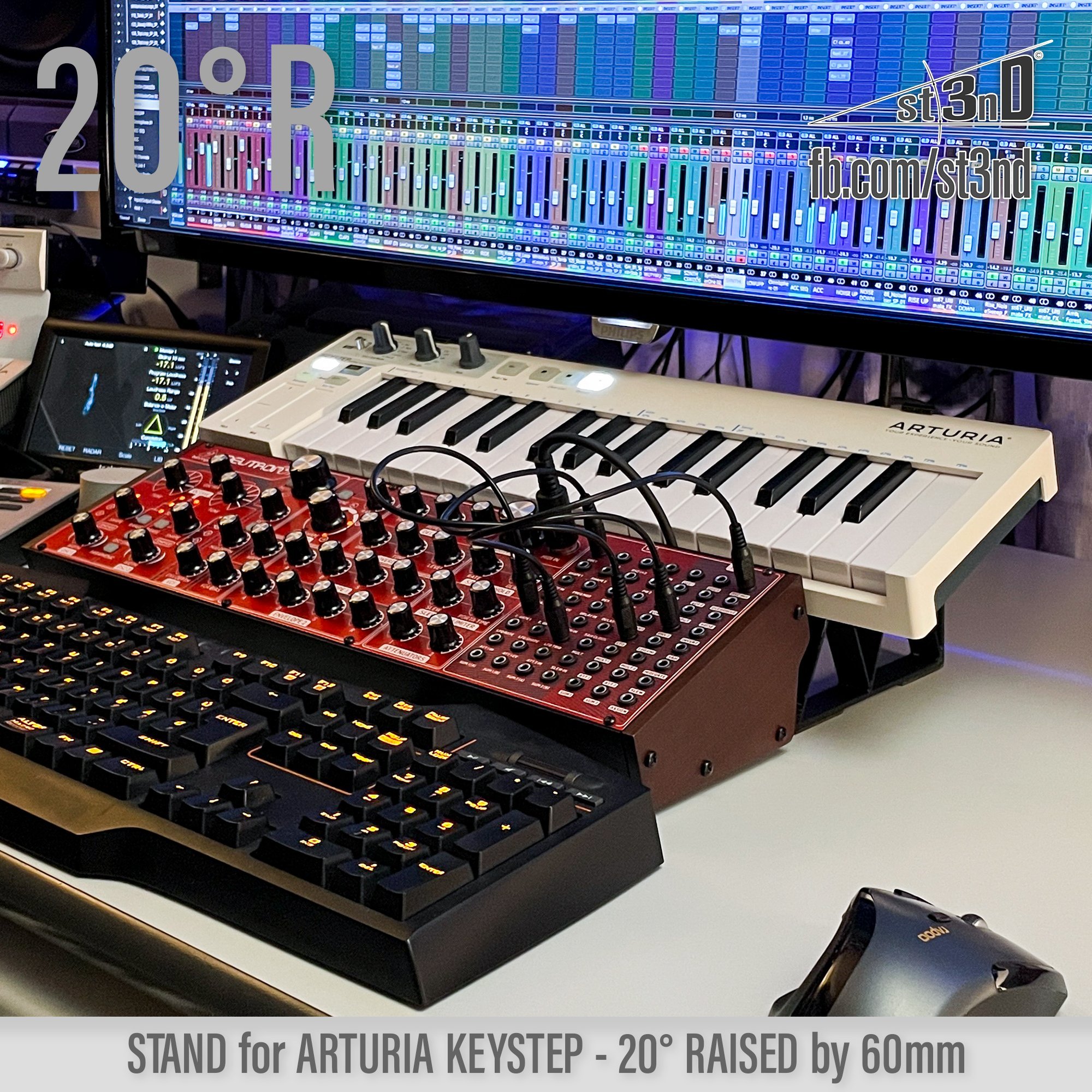 arturia ARTURIA Keystep daw controller Keystep portable sequencer st3nD stable stand strong studio accessory sturdy tilted