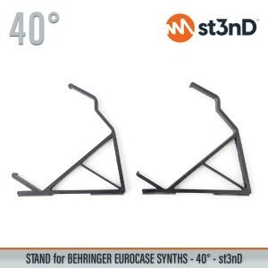 Close-up of the legs of the st3nD 3D printed stand for Behringer 70hp/80hp Eurorack Case Synths, 40 degree