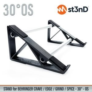 st3nD 3D printed stand for Behringer Crave / Edge / Grind / Spice, 30 degree, open style (home studio)