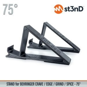 Close-up of the legs of the st3nD 3D printed stand for Behringer Crave / Edge / Grind / Spice, 75 degree
