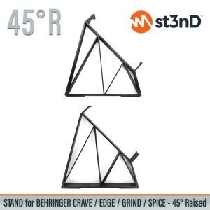 Close-up of the legs of the st3nD 3D printed stand for Behringer Crave / Edge / Grind / Spice, 45 degree, raised by 60 mm