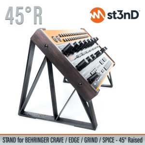 st3nD 3D printed stand for Behringer Crave / Edge / Grind / Spice, 45 degree, raised by 60 mm (home studio)