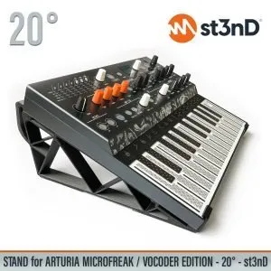 st3nD 3D printed stand for Arturia Microfreak, 20 degree (synth)