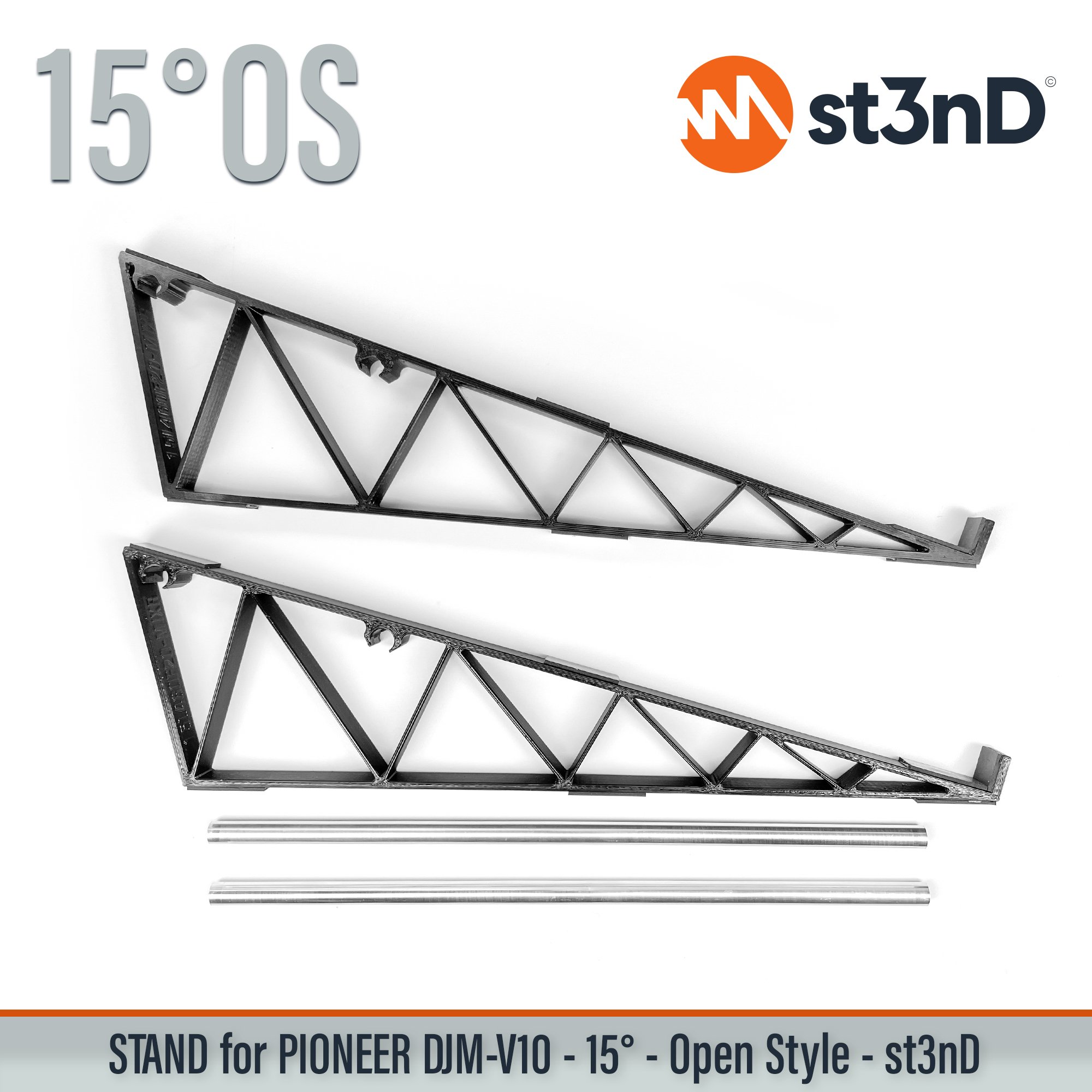 decksaver dj equipment djm v10 Pioneer DJ pioneer dj djm v10 portable st3nD stable stand strong studio accessory sturdy tilted