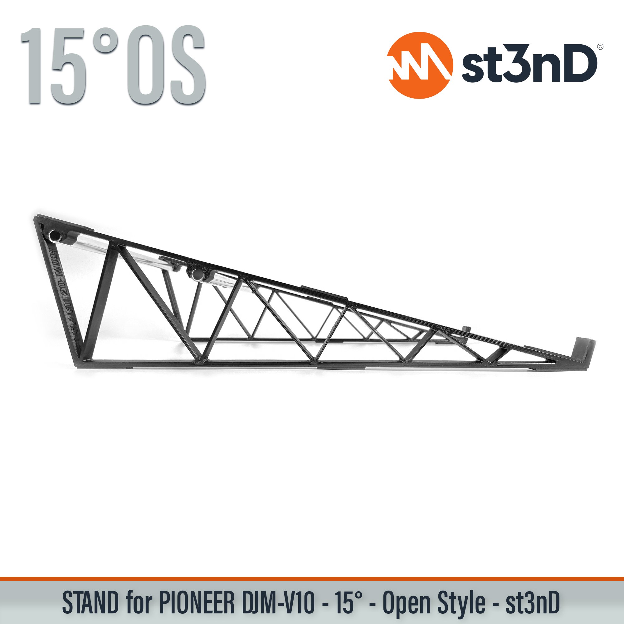 decksaver dj equipment djm v10 Pioneer DJ pioneer dj djm v10 portable st3nD stable stand strong studio accessory sturdy tilted