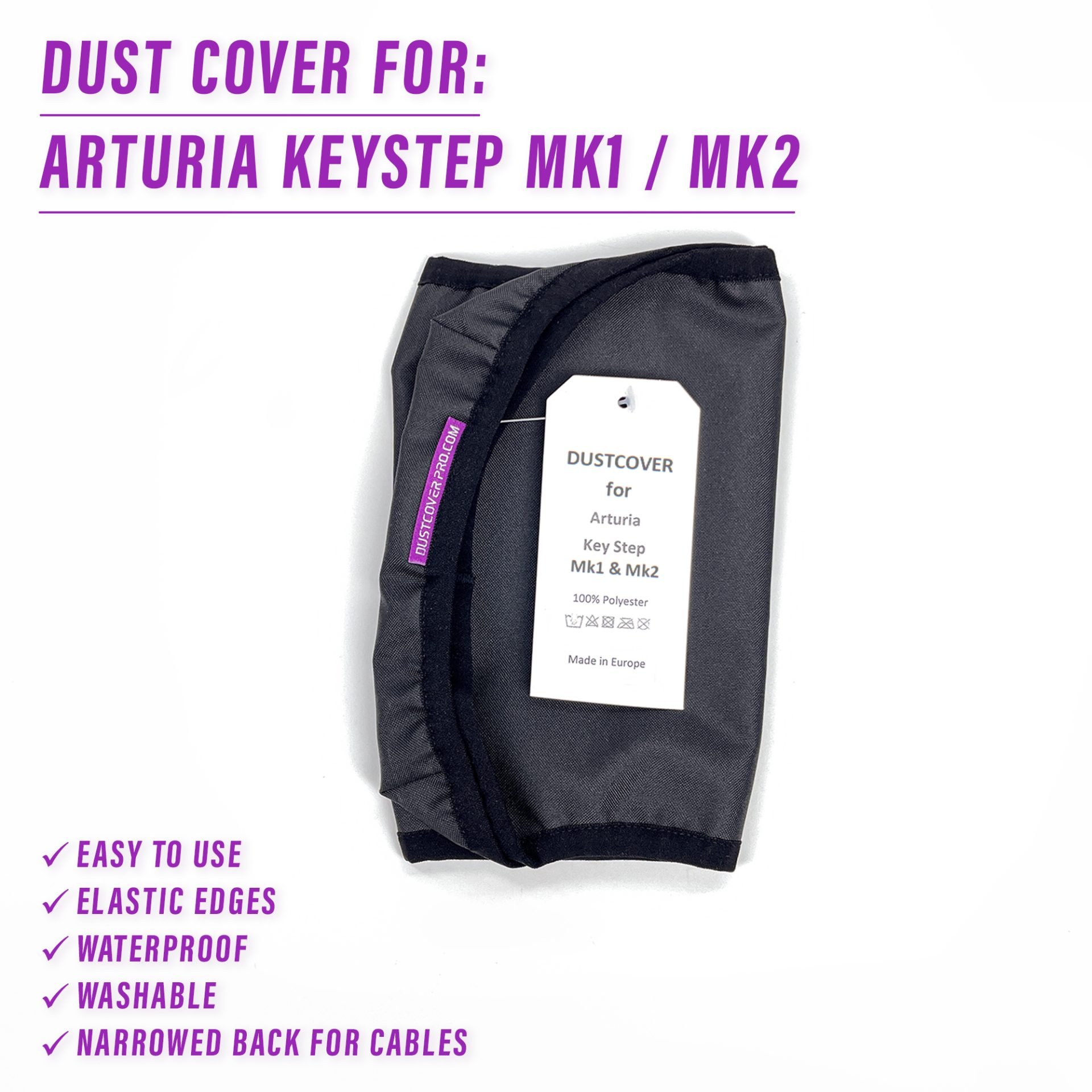 arturia ARTURIA Keystep dust cover dustcover dustcoverpro elastic Keystep synth synth protection water resistant waterproof keystep mk1 keystep mk2