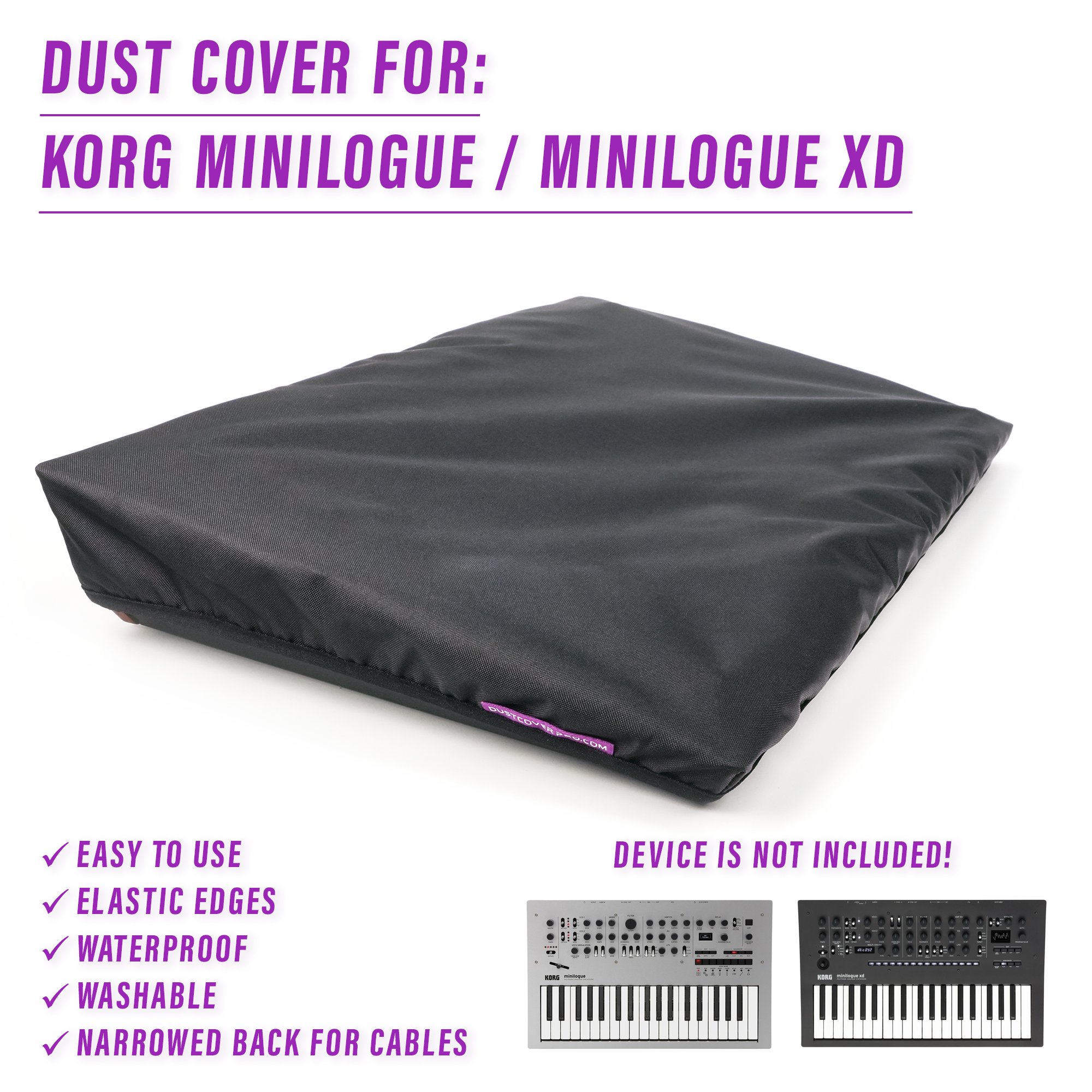 dust cover dustcover dustcoverpro elastic korg KORG Minilogue Minilogue Minilogue XD synth synth protection water resistant waterproof