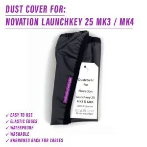 st3nD dust cover for Novation Launchkey 25 (Mk3 & Mk4), alternate product photo (synth)