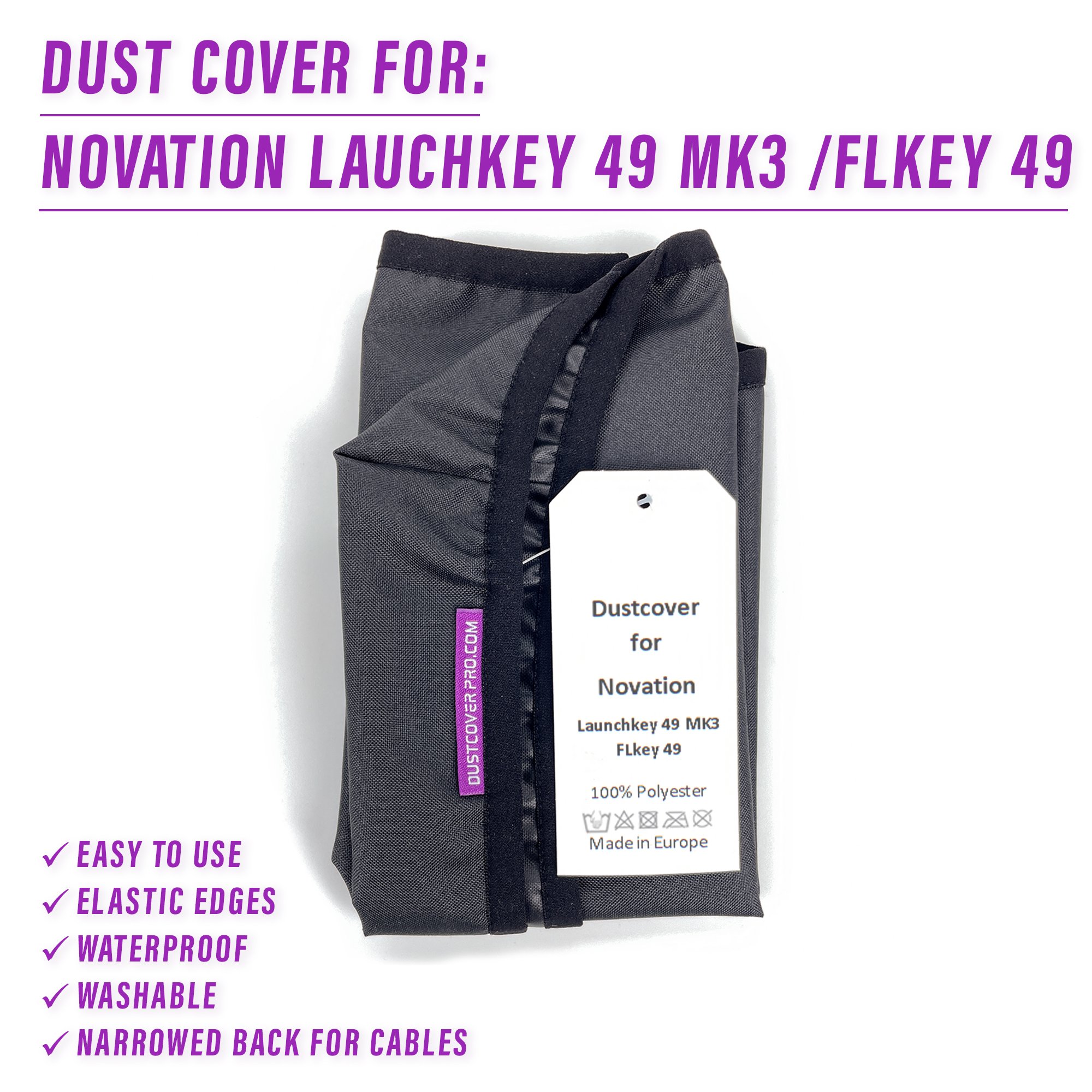 dust cover dustcover dustcoverpro elastic LAUNCHKEY 49 Mk3 LAUNCHKEY49 MkIII Novation LAUNCHKEY synth synth protection water resistant waterproof FLkey 49
