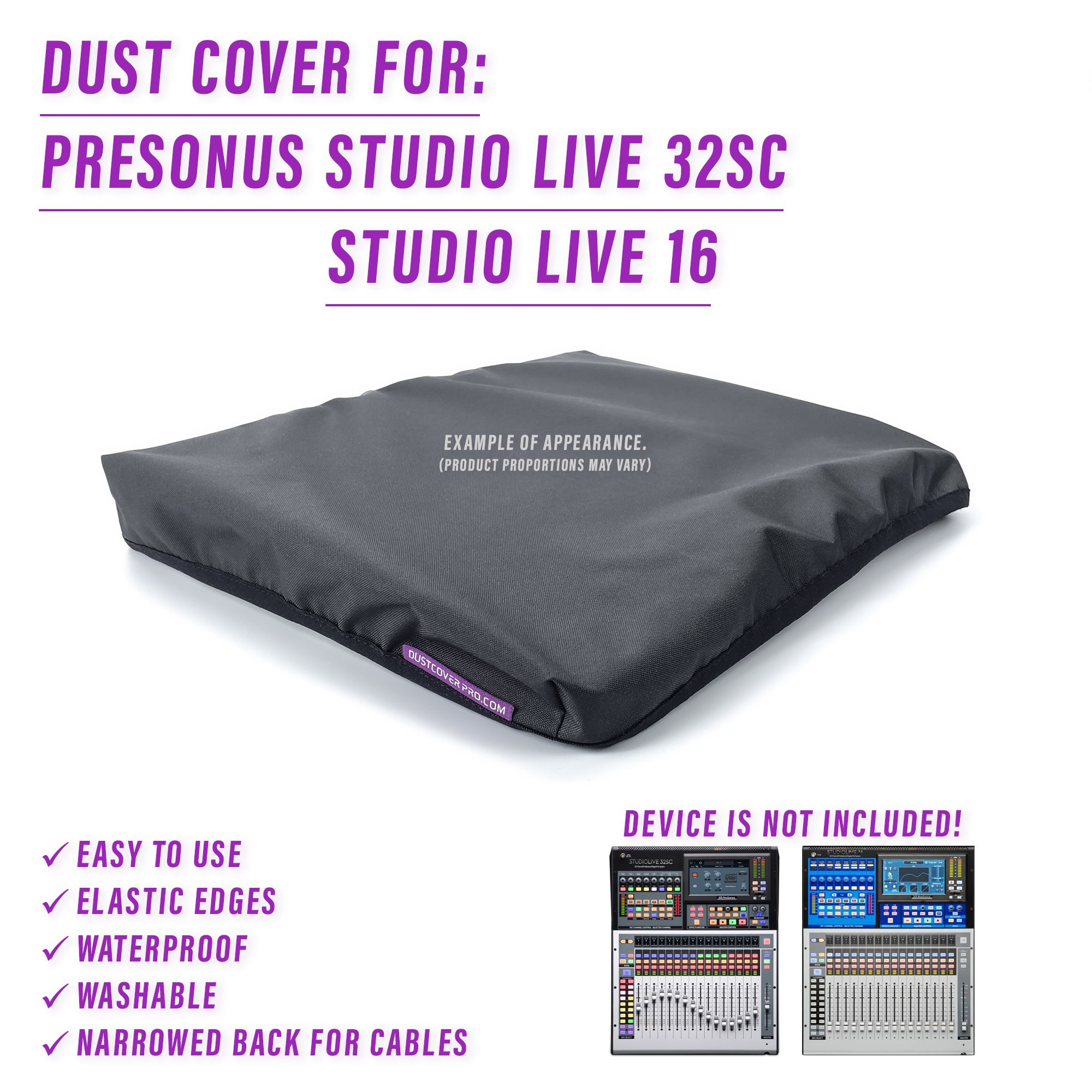 DUST COVER for PreSonus StudioLive 32SC / StudioLive 16