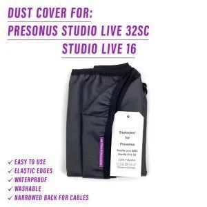 st3nD dust cover for PreSonus StudioLive 32sc / StudioLive 16, alternate product photo (synth)