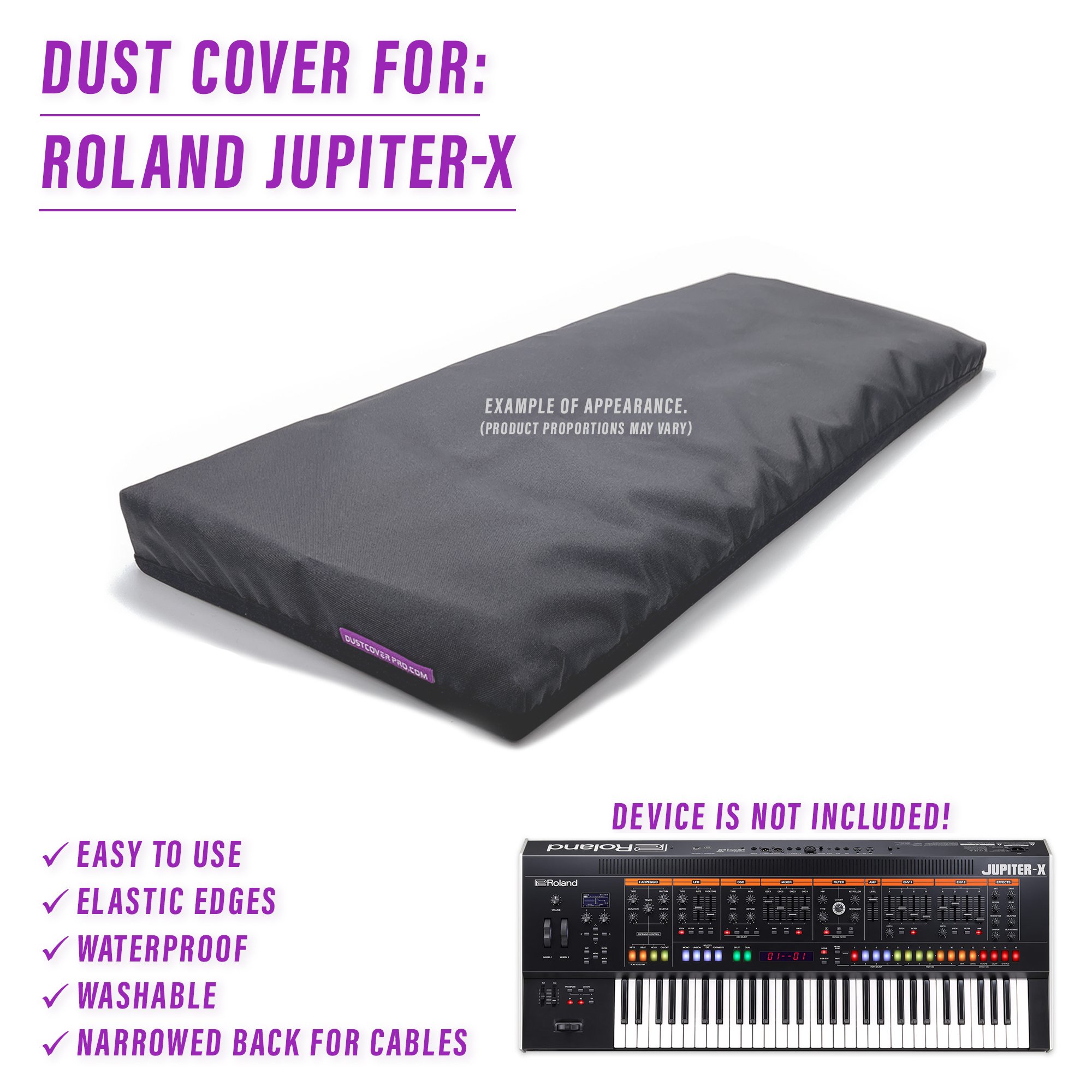 roland jupiter x, dust cover, dustcoverpro, dcp