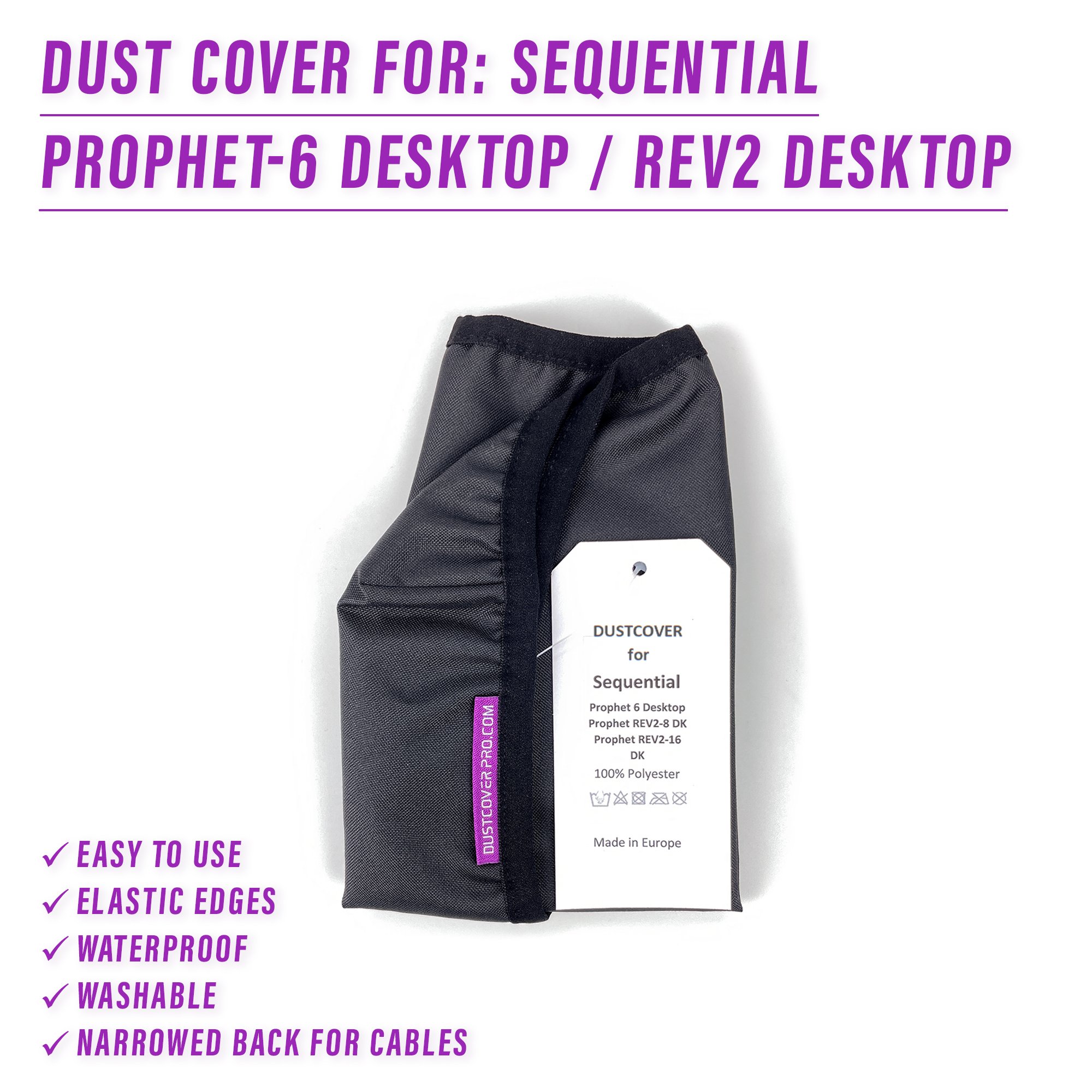 dcp, DustCoverPro, dust cover, Sequential, Prophet 6, Sequential Rev2