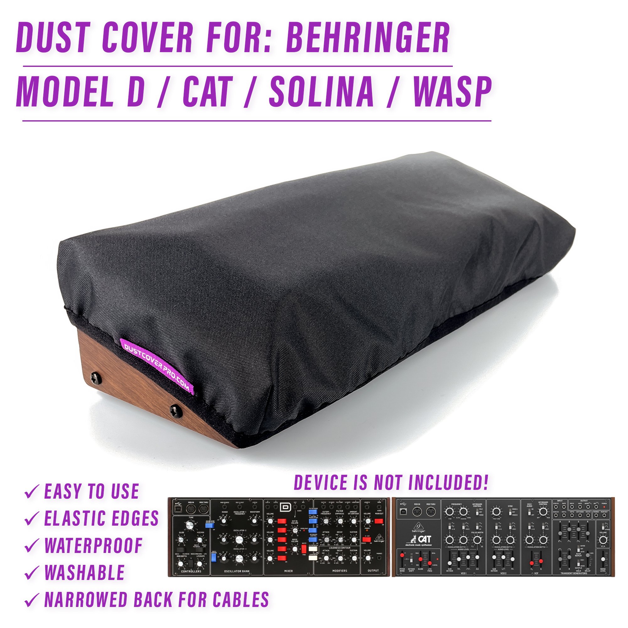 BEHRINGER Cat BEHRINGER Model D dust cover dustcover dustcoverpro elastic Model D synth synth protection water resistant waterproof behringer solina behringer wasp