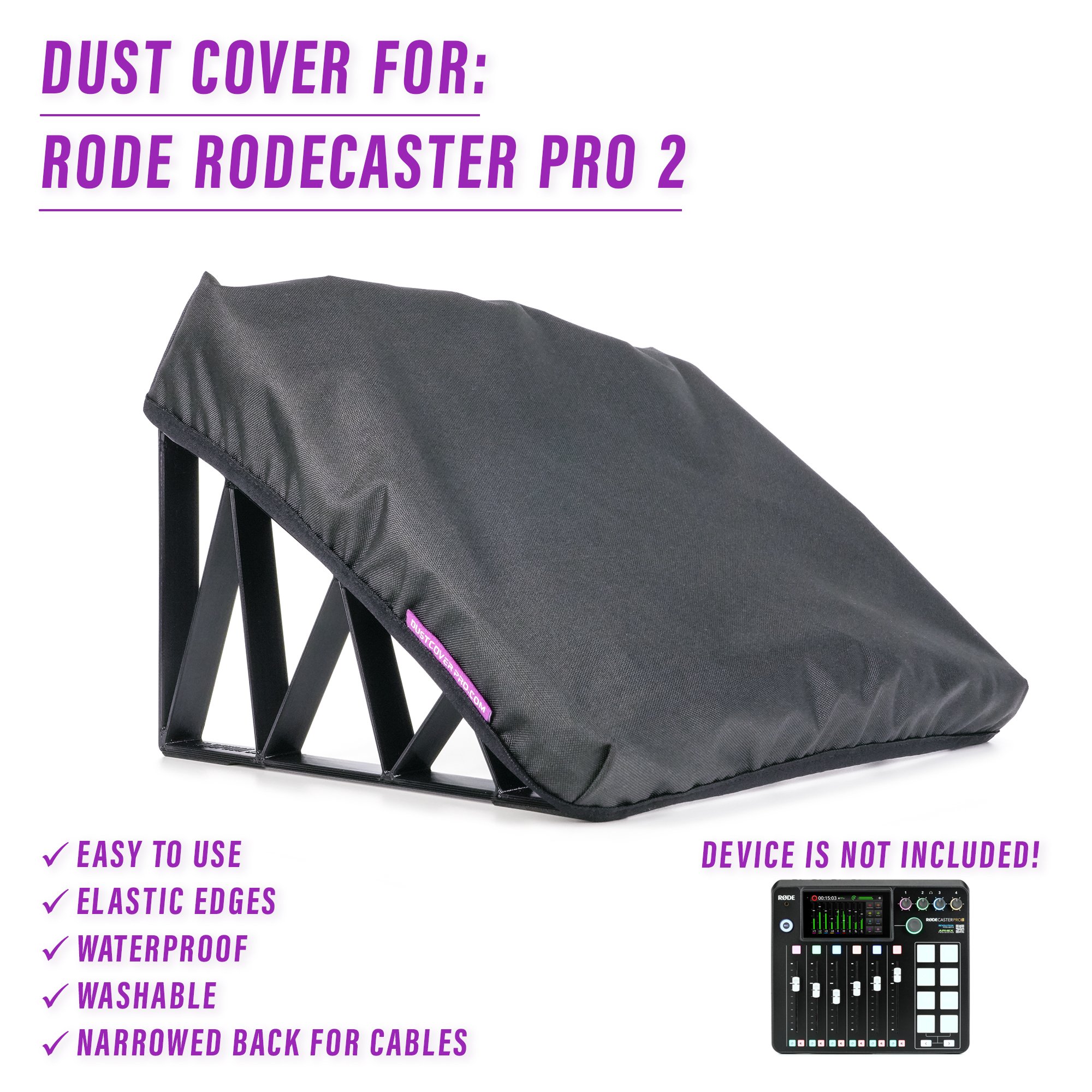 dust cover dustcover dustcoverpro elastic RODE RODE Rodecaster Pro Rodecaster Pro 2 synth synth protection water resistant waterproof