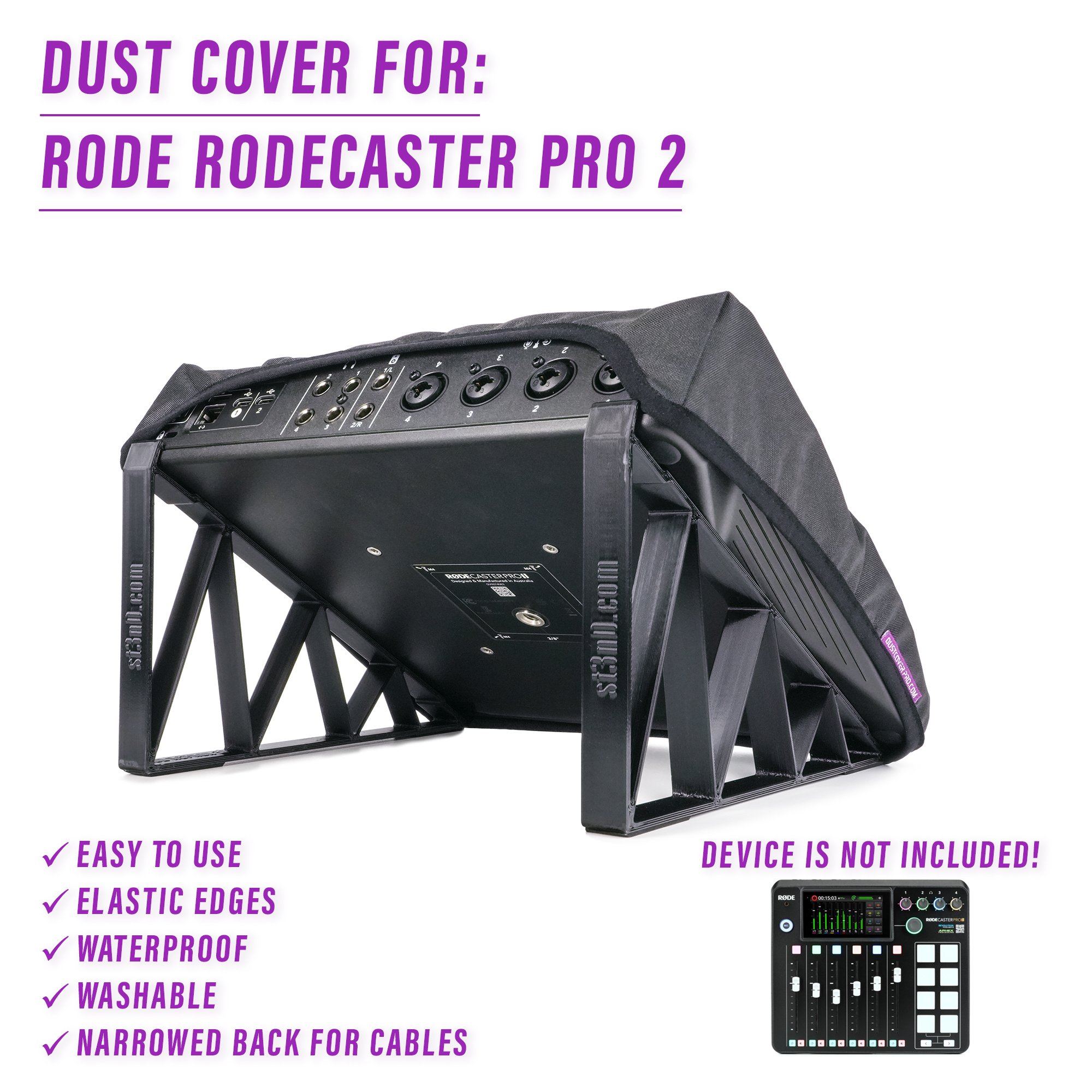 dust cover dustcover dustcoverpro elastic RODE RODE Rodecaster Pro Rodecaster Pro 2 synth synth protection water resistant waterproof