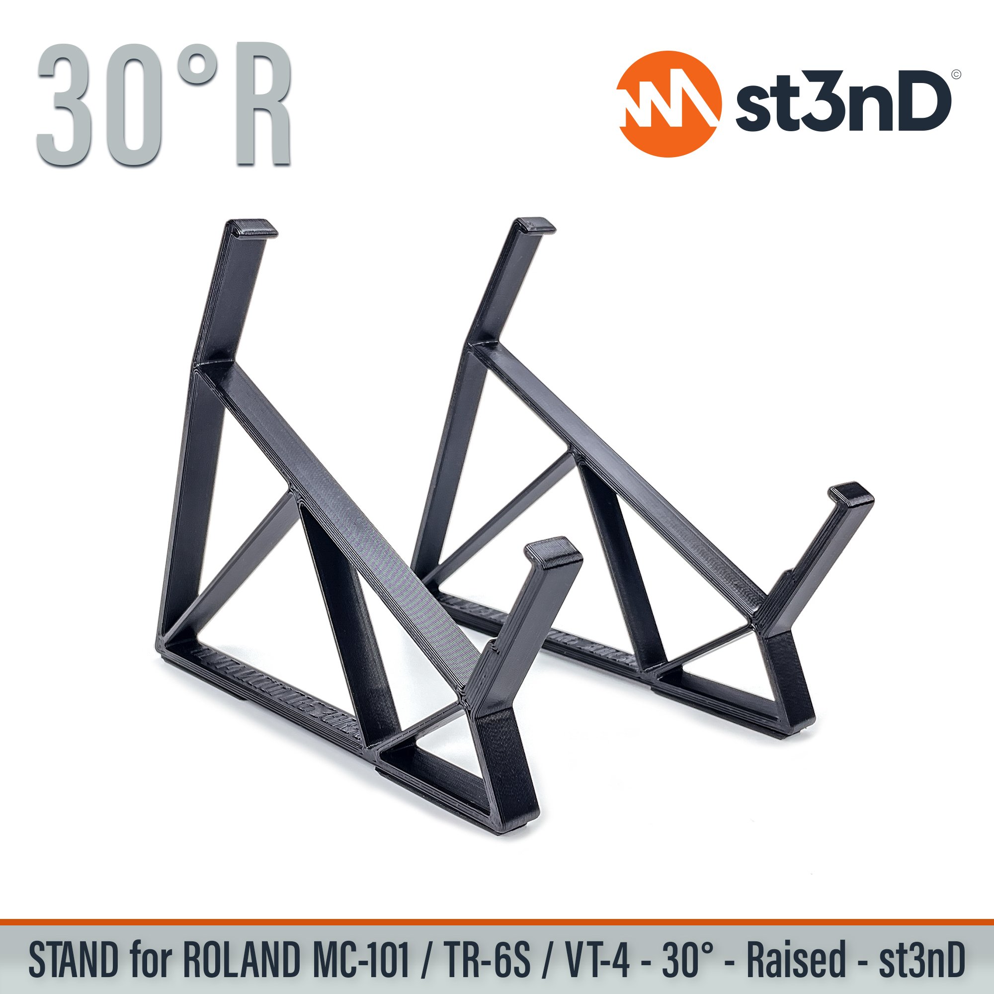 aira drum machine drummachine stand groovebox mc 101 tr6s vt4 mc-101 tr-6s vt-4 portable roland roland mc101 tr6s roland vt-4 st3nD stand strong sturdy tilted vt-4 voice transformer