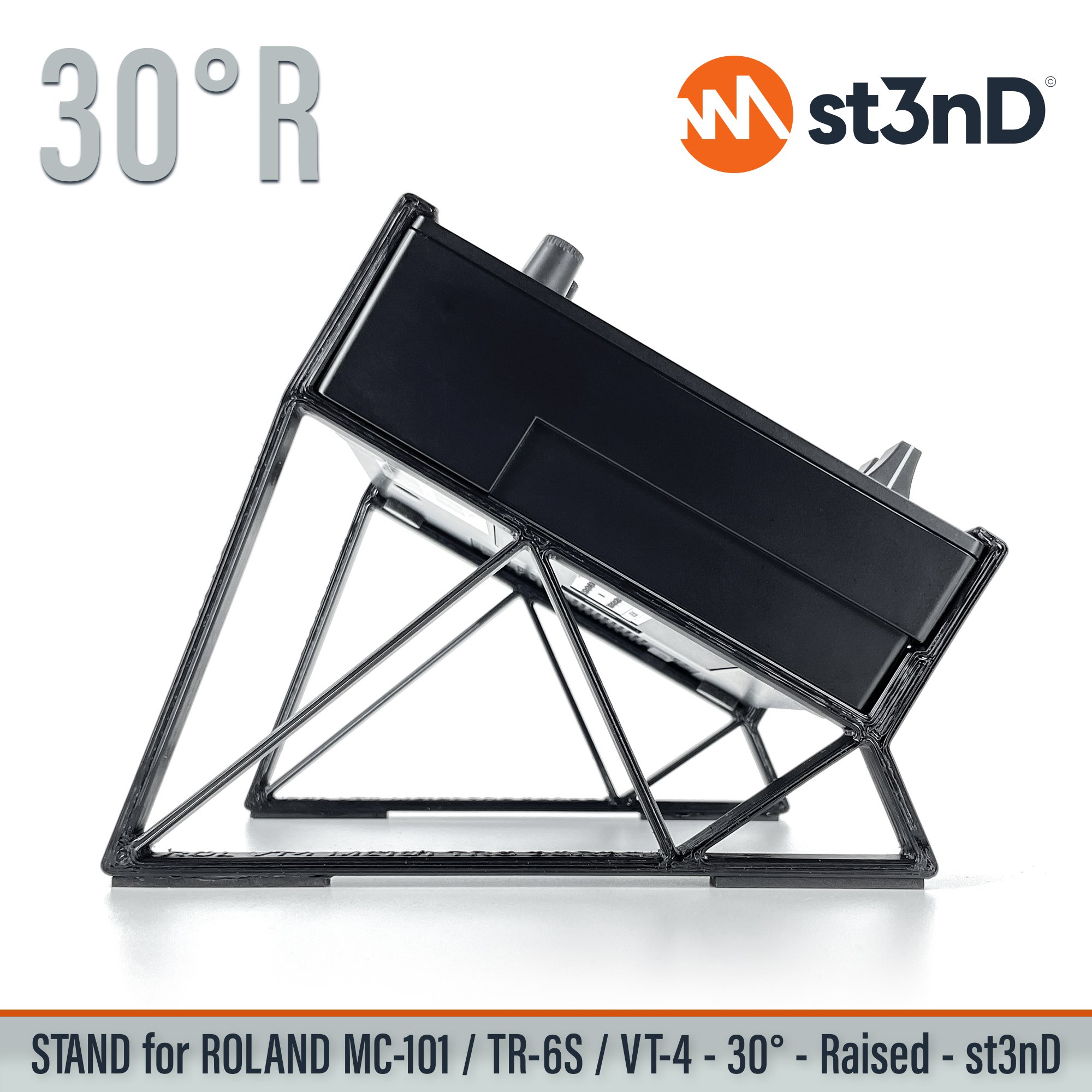 aira drum machine drummachine stand groovebox mc 101 tr6s vt4 portable roland roland mc101 tr6s st3nD stand strong sturdy tilted mc-101 tr-6s vt-4 roland vt-4 vt-4 voice transformer