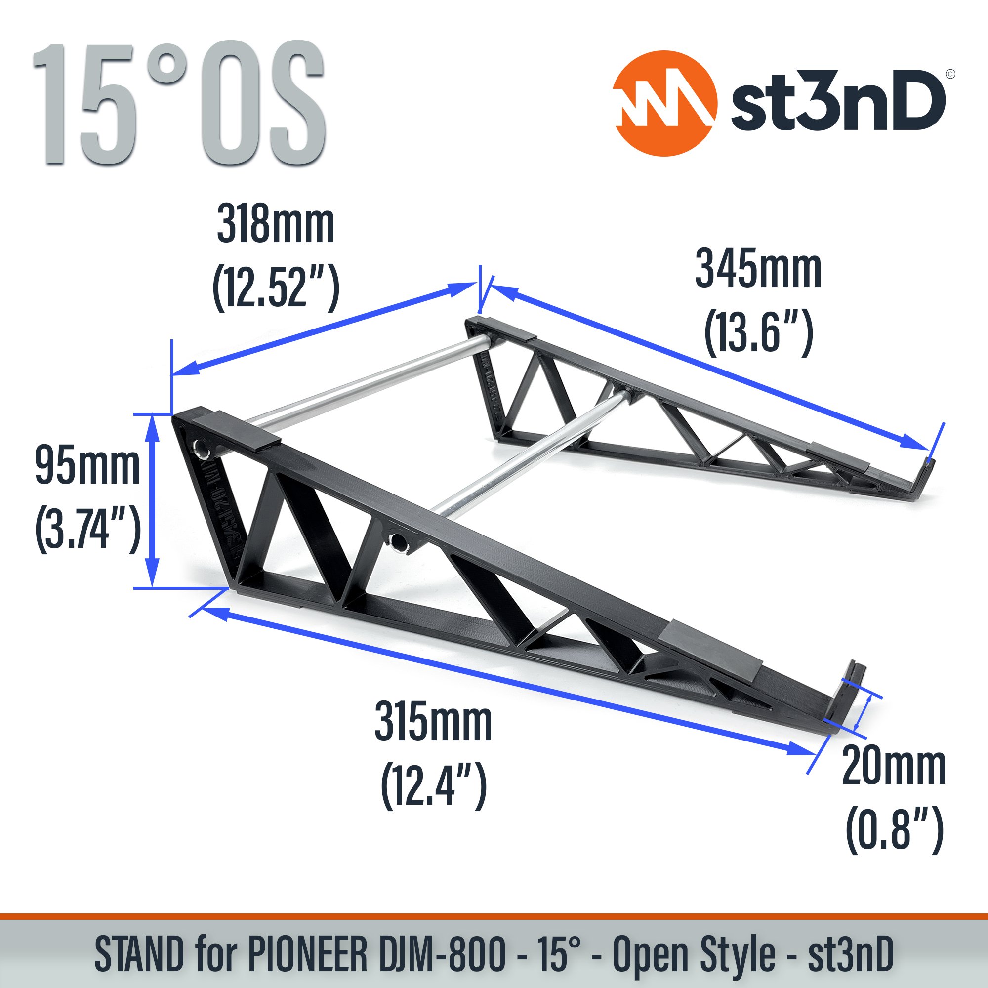 decksaver dj accessory djm 800 Pioneer DJ pioneer djm pioneer djm 800 portable st3nD stable stand strong sturdy tilted