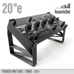 st3nD dj riser 3D printed stand for Pioneer RMX-1000, 20 degree, alternate product photo (Pioneer DJ)