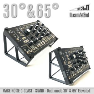 st3nD dual 3D printed stand for Make Noise 0-coast / 0-ctrl / Strega, 30 degree or 65 degree