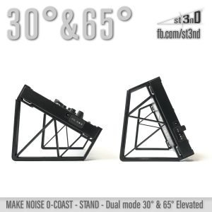 st3nD dual 3D printed stand for Make Noise 0-coast / 0-ctrl / Strega, 30 degree or 65 degree, alternate product photo