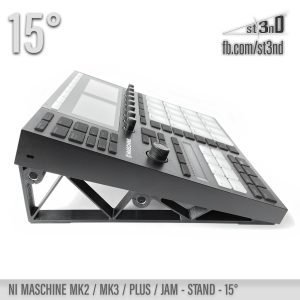 st3nD 3D printed stand for NI Maschine MK3 / Plus / MK2 / Jam, 15 degree, open style, alternate product photo