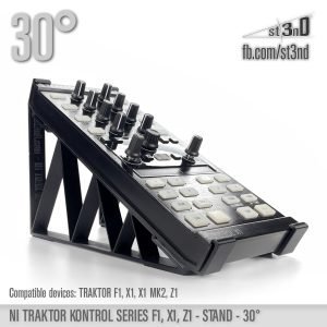 st3nD 3D printed stand for Native Instruments Traktor Kontrol F1 / Z1 / Traktor X1 (Mk1 and Mk2), 30 degree (NI traktor)