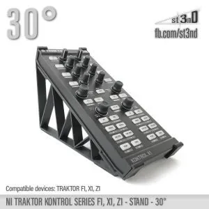 st3nD 3D printed stand for Native Instruments Traktor Kontrol F1 / Z1 / Traktor X1 (Mk1 and Mk2), 30 degree, alternate product photo