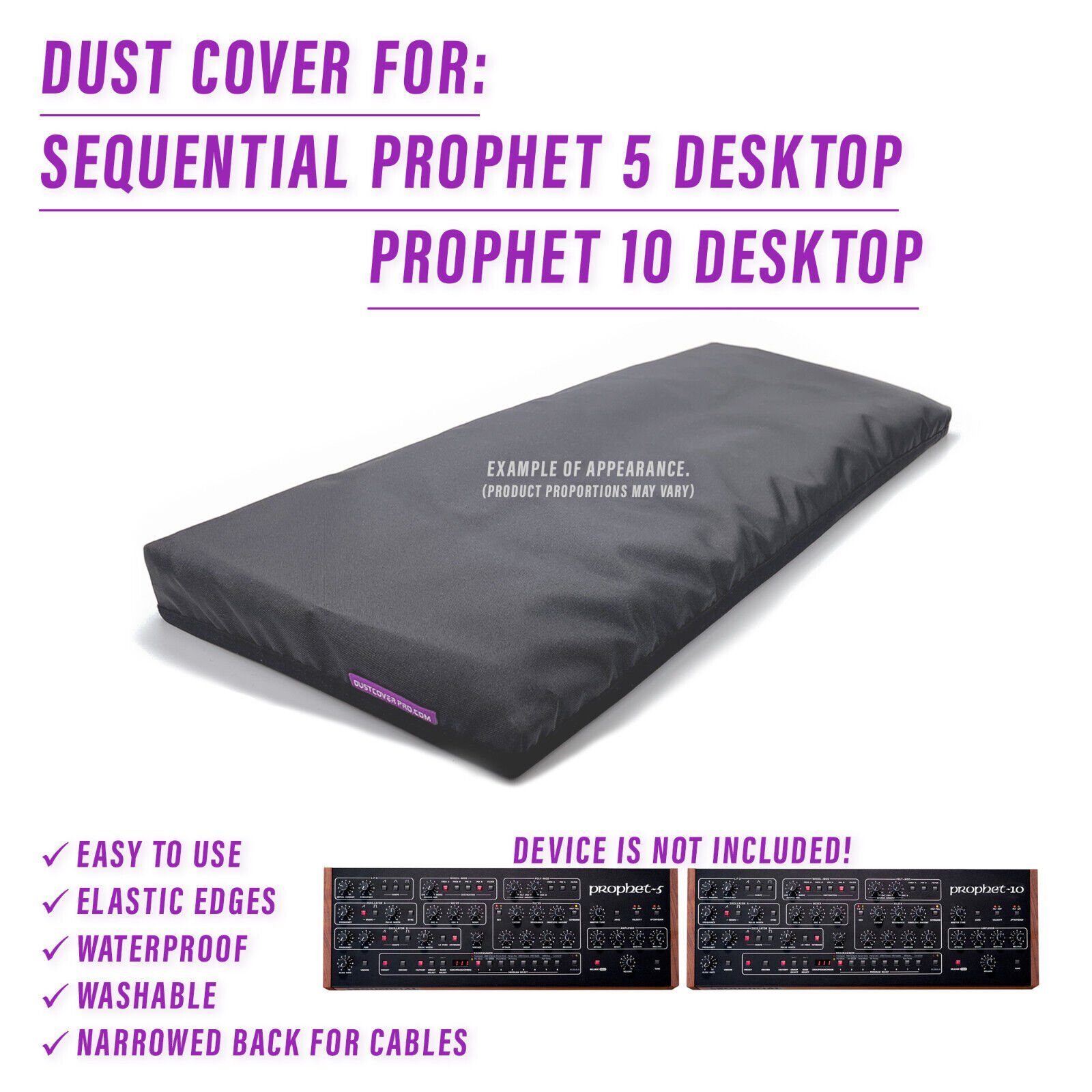 DUST COVER for Sequential Prophet-5 Desktop / Prophet-10 Desktop