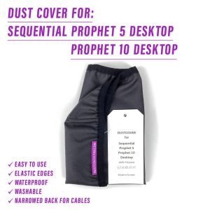 st3nD dust cover for Sequential Prophet-5 Desktop / Prophet-10 Desktop, alternate product photo (synth)