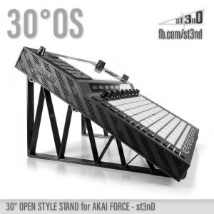 st3nD 3D printed stand for AKAI Force, 30 degree, open style (controller)