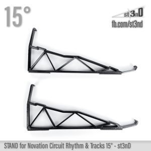 st3nD 3D printed stand for Novation Circuit Rhythm & Tracks, 15 degree, alternate product photo (home studio)