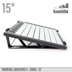 st3nD 3D printed stand for Novation Launchpad X, 15 degree, alternate product photo (studio gear)