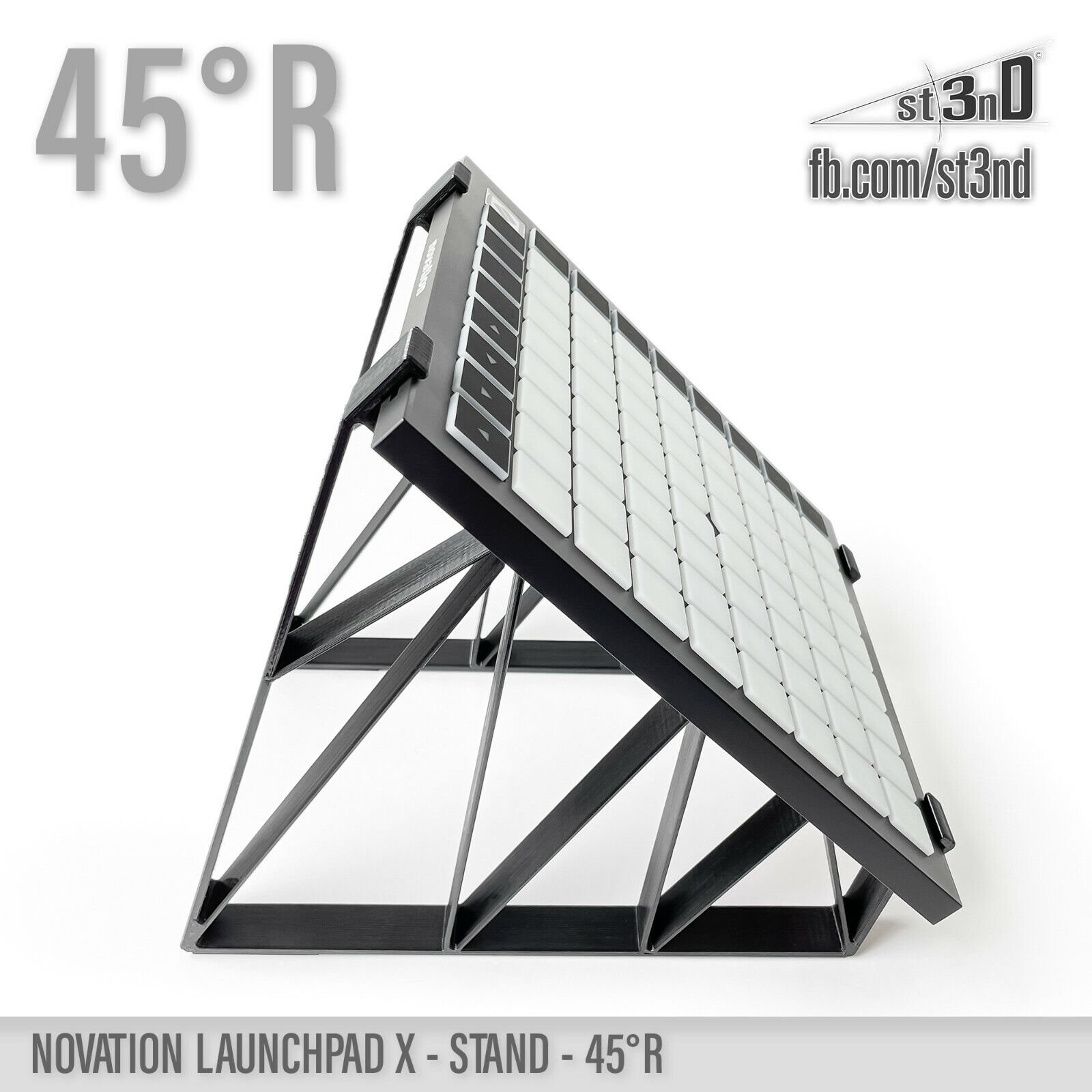 STAND for NOVATION LAUNCHPAD X - 45° - Raised (by 50mm)